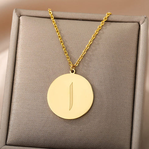Gold/Silver Arab Initial Pendant