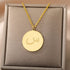 Gold/Silver Arab Initial Pendant