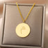 Gold/Silver Arab Initial Pendant