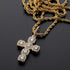 Gold/Silver Baguette Cross Pendant