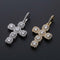 Gold/Silver Baguette Cross Pendant