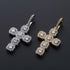 Gold/Silver Baguette Cross Pendant