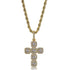 Gold/Silver Baguette Cross Pendant