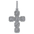 Gold/Silver Baguette Cross Pendant