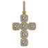 Gold/Silver Baguette Cross Pendant