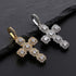 Gold/Silver Baguette Cross Pendant