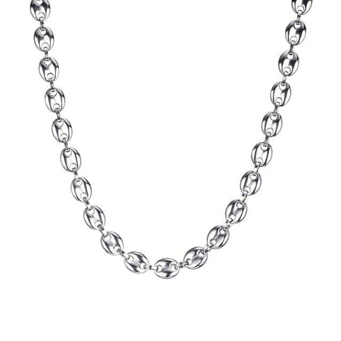 Gold/Silver Coffee Bean link chain + FREE Bracelet Bundle