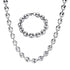 Gold/Silver Coffee Bean link chain + FREE Bracelet Bundle