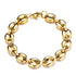 Gold/Silver Coffee Bean link chain + FREE Bracelet Bundle