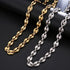 Gold/Silver Coffee Bean link chain + FREE Bracelet Bundle
