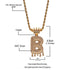 VVS Jewelry Pavé Crowned Bubble Initial Necklace