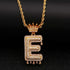 VVS Jewelry Pavé Crowned Bubble Initial Necklace