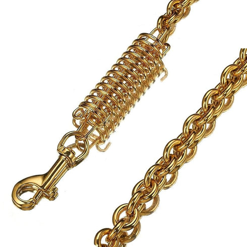 Gold/Silver Cuban Link Dog Rope Leash