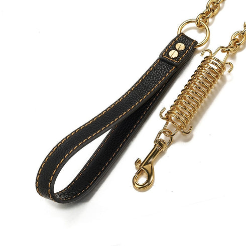 Gold/Silver Cuban Link Dog Rope Leash
