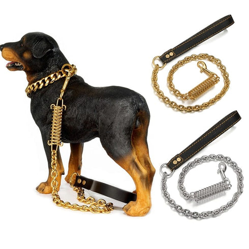 Gold/Silver Cuban Link Dog Rope Leash