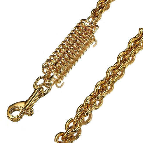 Gold/Silver Cuban Link Dog Rope Leash