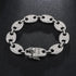 Gold/Silver Pig nose chain + Bracelet + FREE watch Set