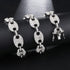 Gold/Silver Pig nose chain + Bracelet + FREE watch Set
