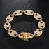 Gold/Silver Pig nose chain + Bracelet + FREE watch Set
