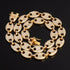 Gold/Silver Pig nose chain + Bracelet + FREE watch Set