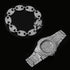 Gold/Silver Pig nose chain + Bracelet + FREE watch Set