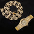 Gold/Silver Pig nose chain + Bracelet + FREE watch Set