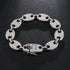 Gold/Silver Pig nose chain + Bracelet + FREE watch Set