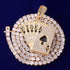 Gold/Silver Poker Card Bling Chain