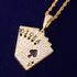 Gold/Silver Poker Card Bling Chain