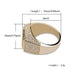 Gold/Silver Poly Geometric Ring