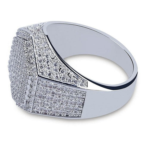 Gold/Silver Poly Geometric Ring