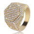 Gold/Silver Poly Geometric Ring