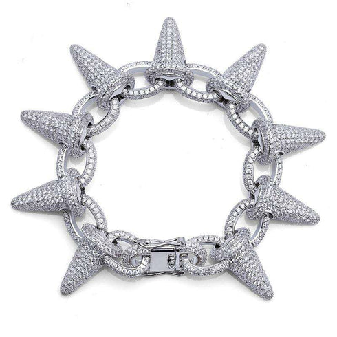 Gold/Silver Rivet Spike Bracelet