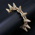 Gold/Silver Rivet Spike Bracelet