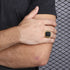 Gold/Silver Rock Punk Ring