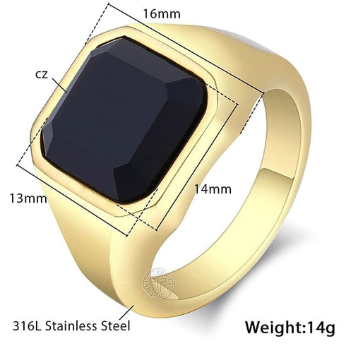 Gold/Silver Rock Punk Ring