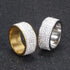 Gold/Silver Thick Band Bling Ring