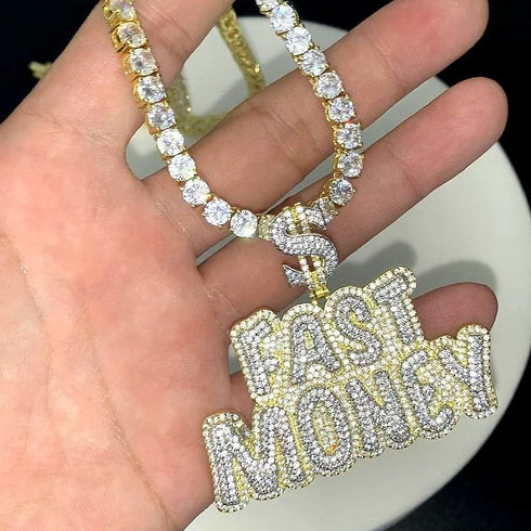 VVS Jewelry "$ Fast Money" Pendant Chain