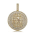 Fully Iced Stay Humble Hustle Hard Round Pendant Chain