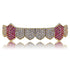 Two-tone Purple Fully Iced Grillz