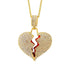 VVS Jewelry Broken Heart Pendant
