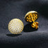VVS Moissanite Button Round Stud Earrings