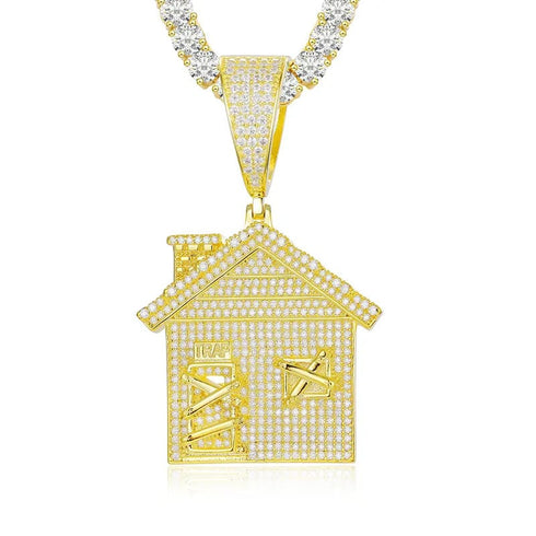 VVS Moissanite S925 Silver Trap House