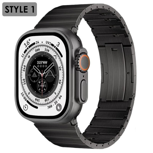 Titanium Stainless Steel Classic Apple Watch Band
