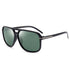 Stuntin' Black Square Frame Oversized Sunglasses