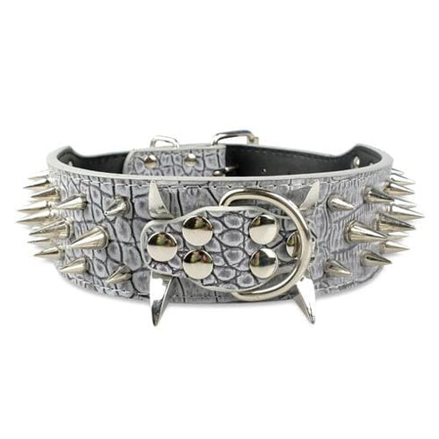 Adjustable Spiked Studded Dog Collar