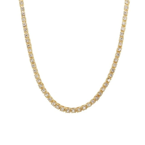 Grizzly Iced Bear Tennis + Cuban Chain Choker Set