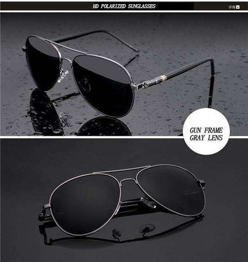 Beckham Metal Polarized Aviator Sunglasses