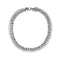 Half Pearl and Steel 10mm Miami Cuban Chain Necklace