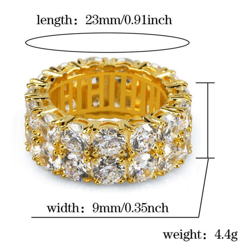 Hexagon CZ Bling Ring